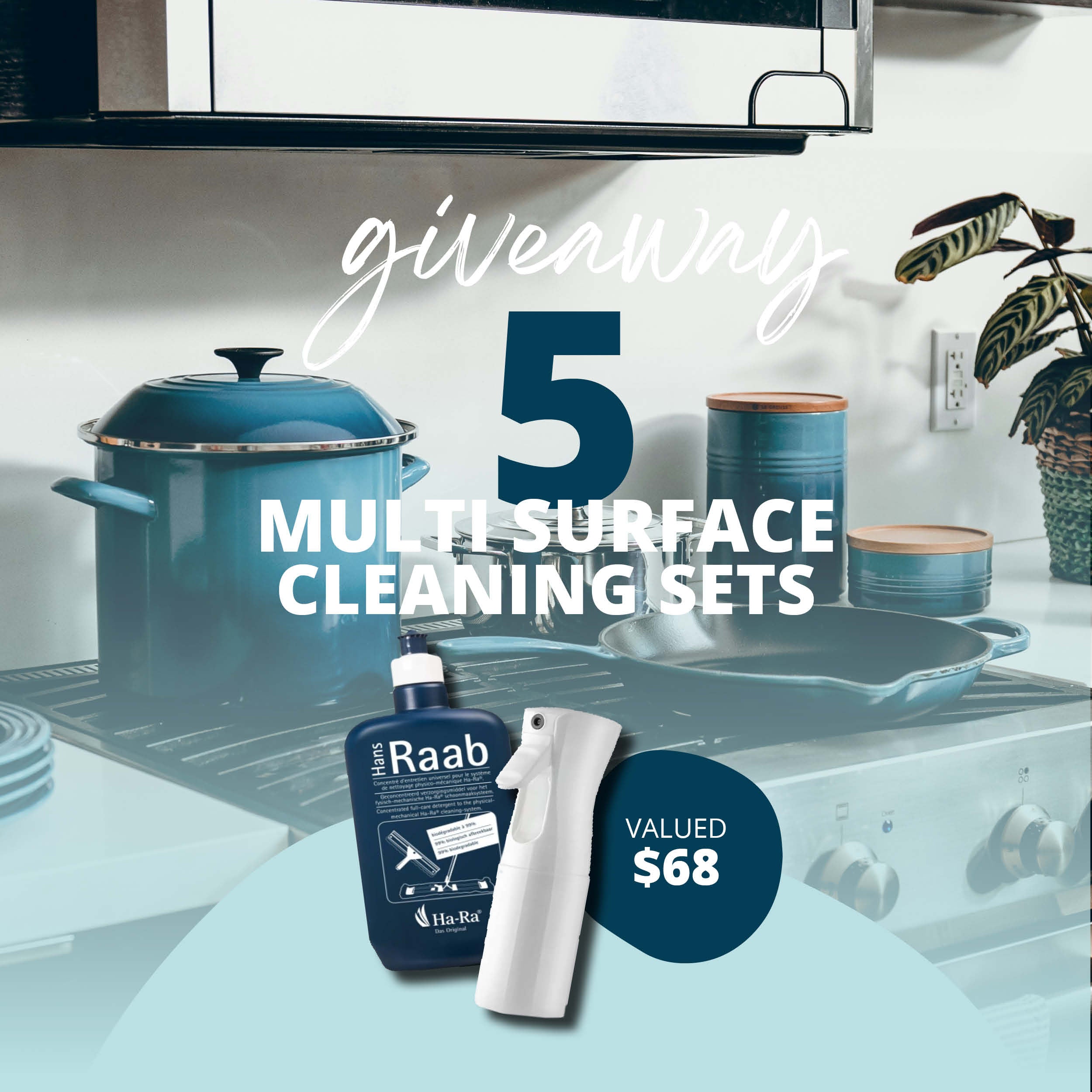 Giveaway: We're giving you a chance to WIN 5 Multi Surface Cleaning Sets