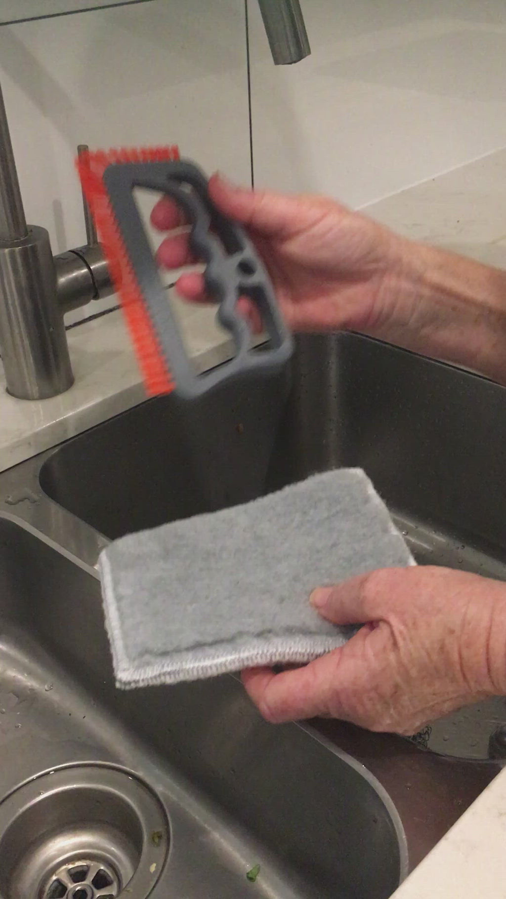 A Brush for Scrubbing Tile Floors
