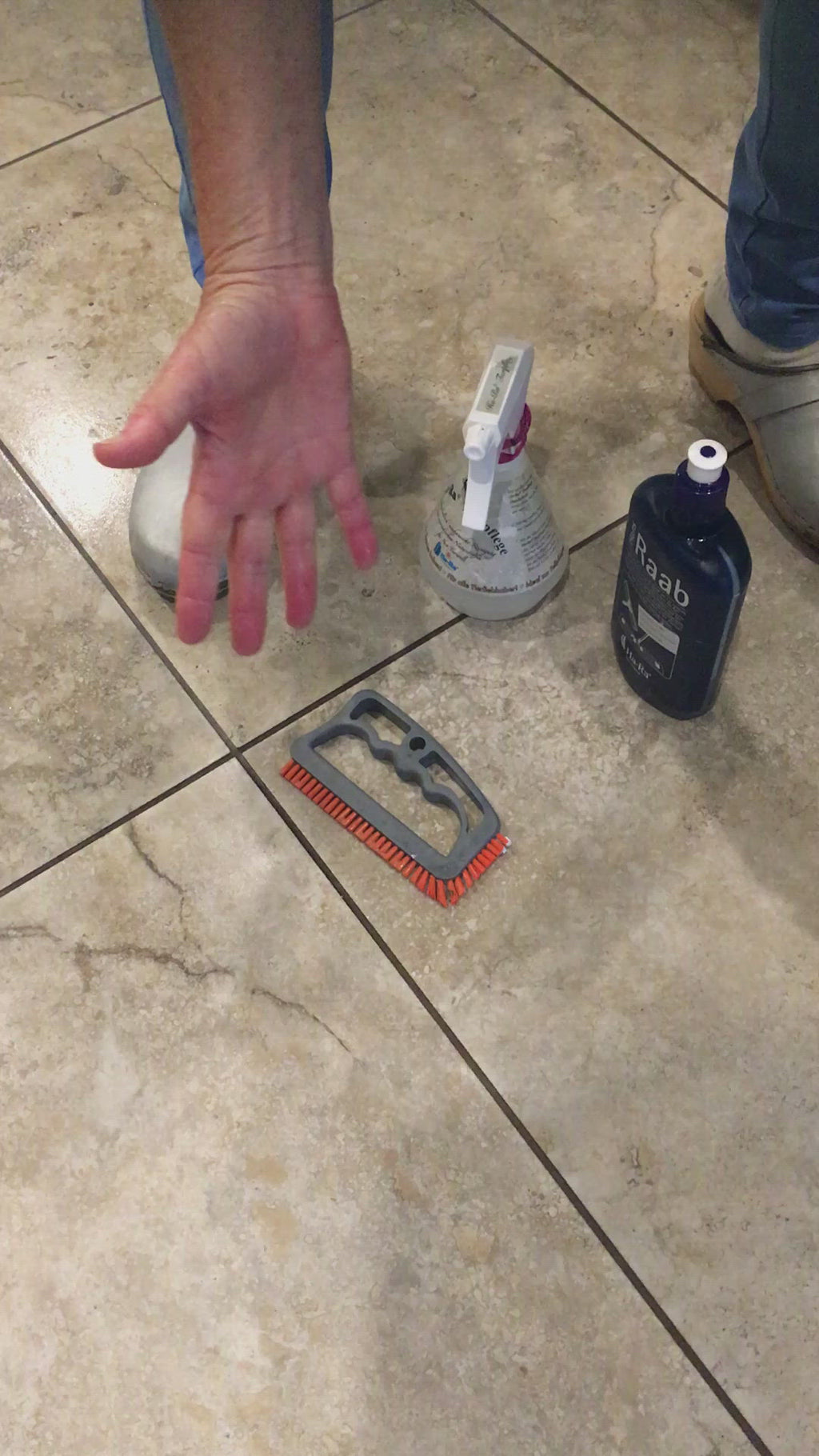 Brush for Cleaning Tile and Grout Floors